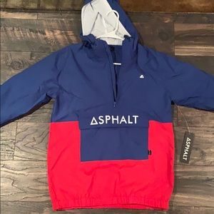 Blue and red light jacket